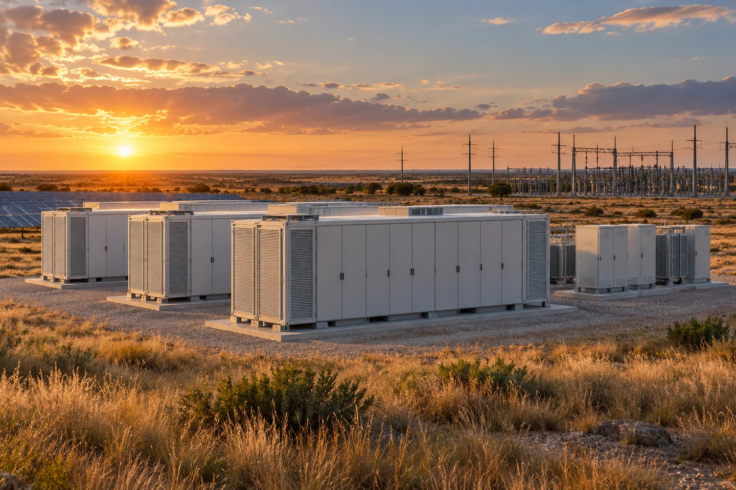 Conceptual battery energy storage installation
